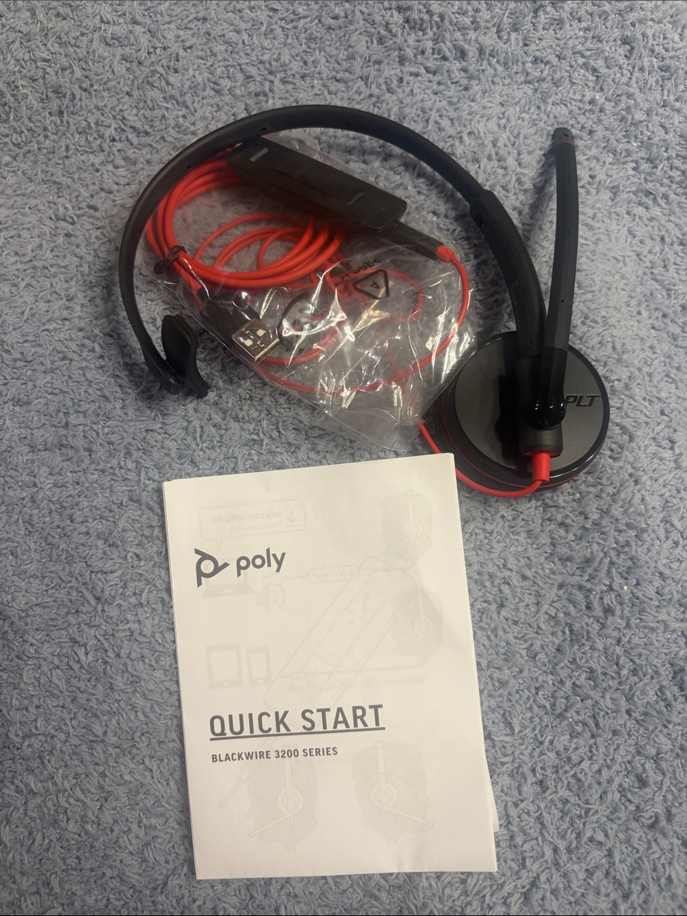 Bland new Plantronics headset- Black Headset Carrying Case